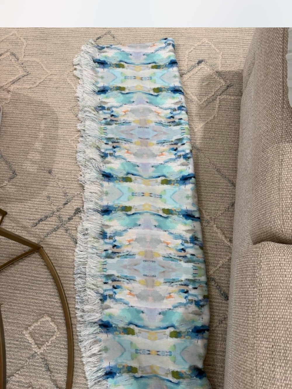 Laura Park Winter Green throw and pillow shams - Picture 3 of 6